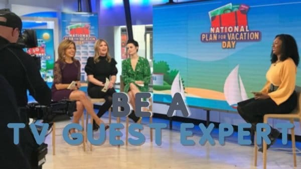BE A TV GUEST EXPERT (pre-launch)
