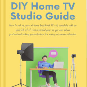 book cover for The Ultimate DIY Home TV Studio Guide