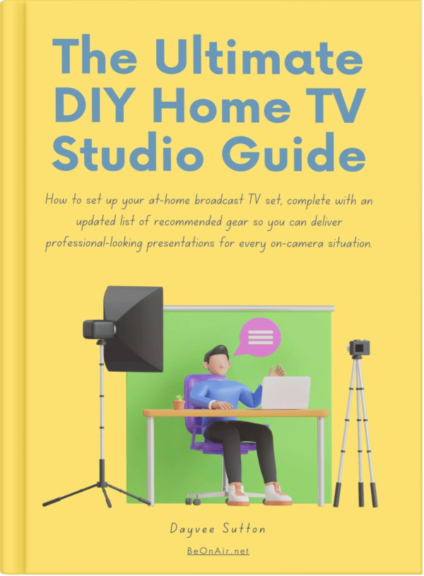 book cover for The Ultimate DIY Home TV Studio Guide